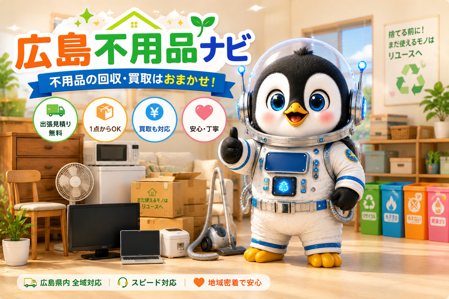 広島不用品ナビ - 不用品の回収・買取はおまかせ しまペン